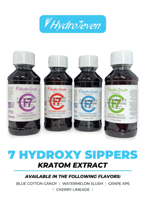 Hydro7even - Kratom Extract Syrup - 4oz | Choose a Flavor